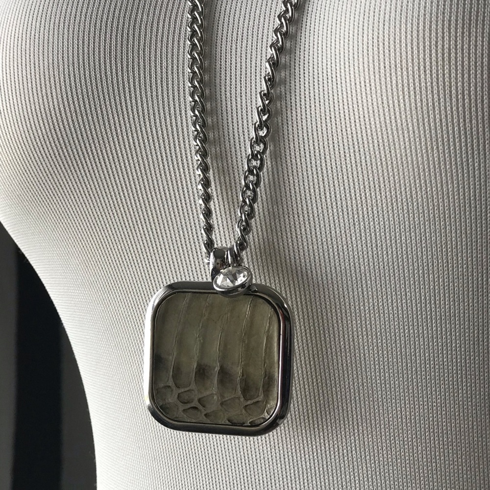 Snakeskin Pendant Necklace